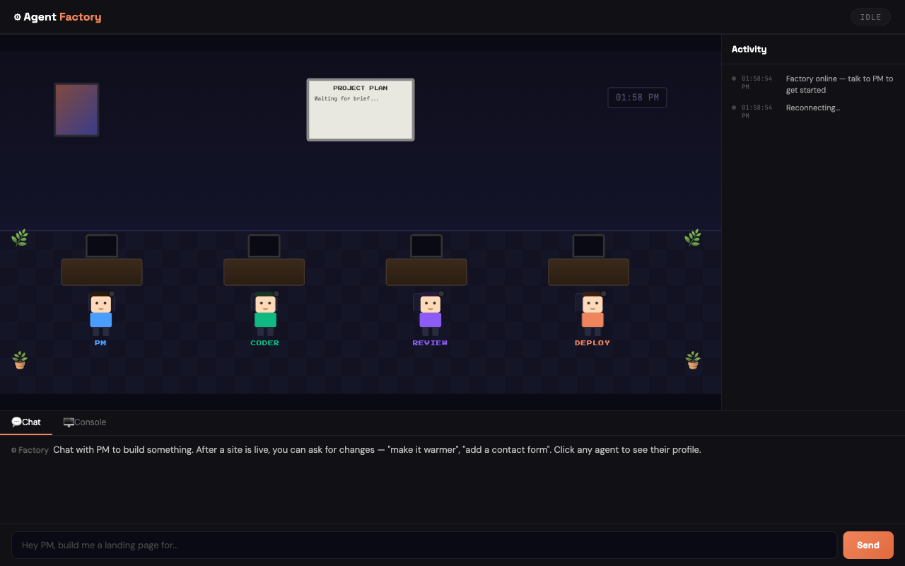 Agent Factory — AI Website Builder